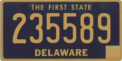 DE license plate 235589