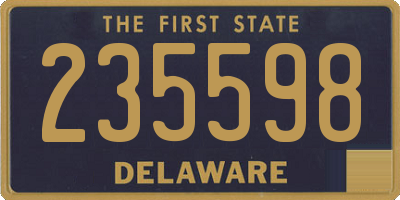 DE license plate 235598