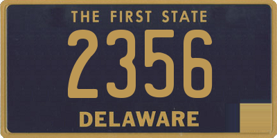 DE license plate 2356