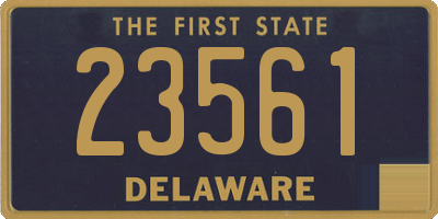 DE license plate 23561