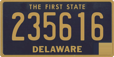 DE license plate 235616