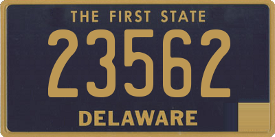 DE license plate 23562