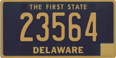 DE license plate 23564