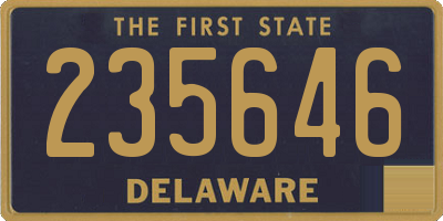 DE license plate 235646