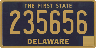 DE license plate 235656