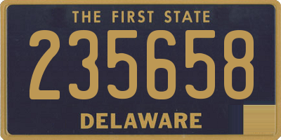 DE license plate 235658