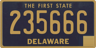 DE license plate 235666