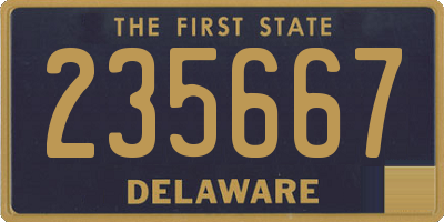 DE license plate 235667