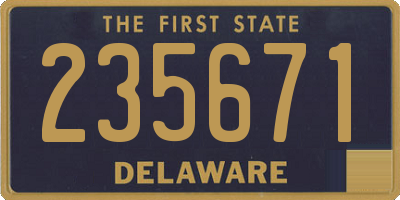 DE license plate 235671