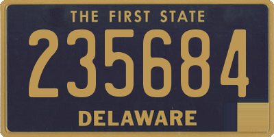 DE license plate 235684