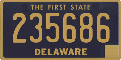 DE license plate 235686
