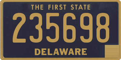 DE license plate 235698