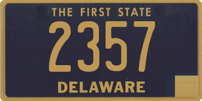 DE license plate 2357