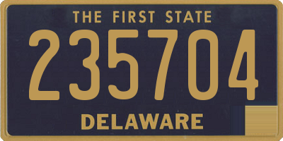 DE license plate 235704