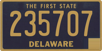 DE license plate 235707