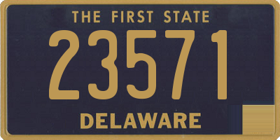 DE license plate 23571