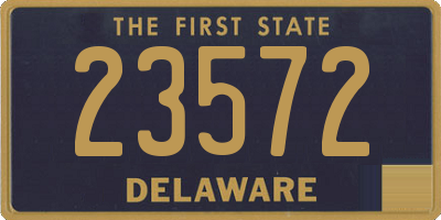 DE license plate 23572