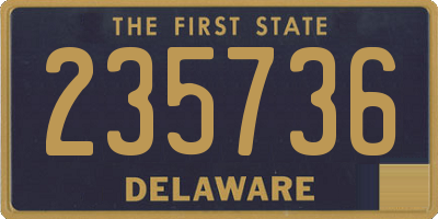DE license plate 235736