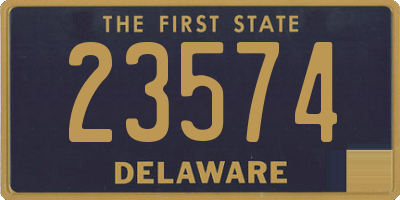 DE license plate 23574