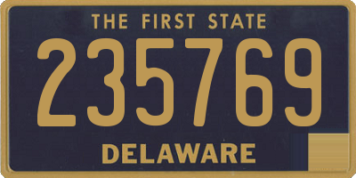 DE license plate 235769