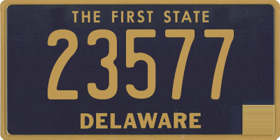 DE license plate 23577