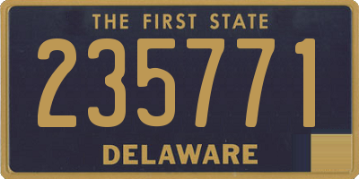 DE license plate 235771