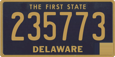 DE license plate 235773