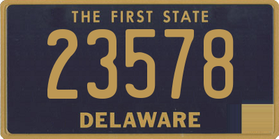 DE license plate 23578