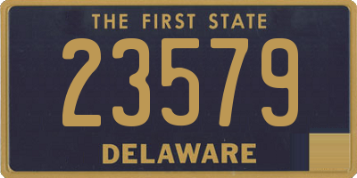 DE license plate 23579