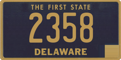 DE license plate 2358