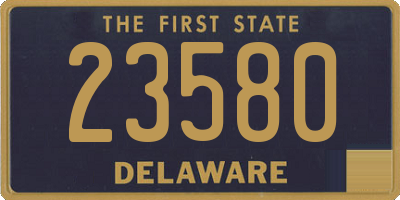 DE license plate 23580
