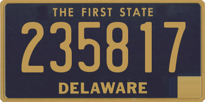 DE license plate 235817