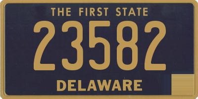 DE license plate 23582