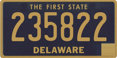 DE license plate 235822