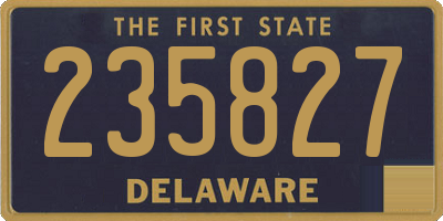 DE license plate 235827
