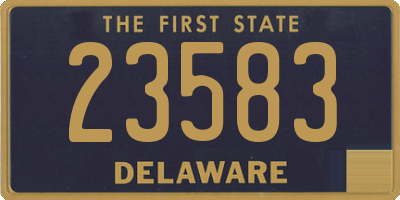 DE license plate 23583