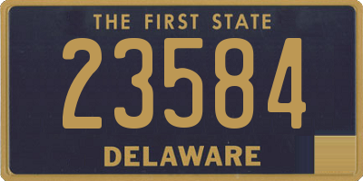 DE license plate 23584