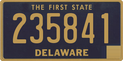 DE license plate 235841