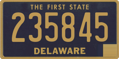 DE license plate 235845
