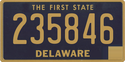 DE license plate 235846