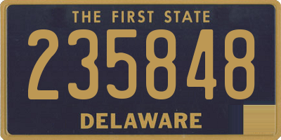 DE license plate 235848