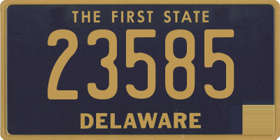 DE license plate 23585