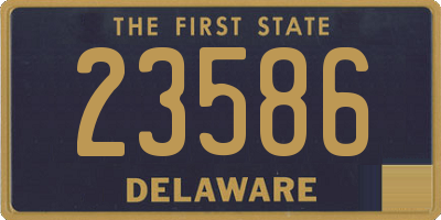 DE license plate 23586