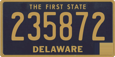 DE license plate 235872