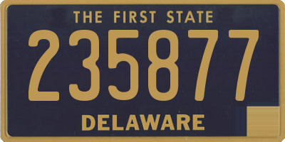 DE license plate 235877
