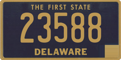 DE license plate 23588