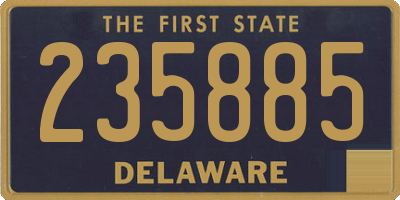 DE license plate 235885