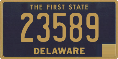 DE license plate 23589