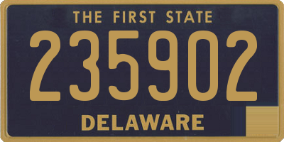 DE license plate 235902