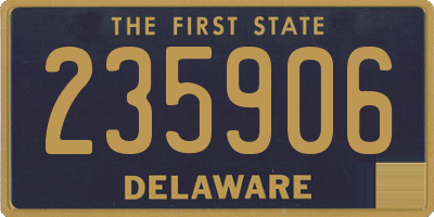 DE license plate 235906